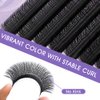 NATUHANA YY Eyelash Extension 0.05mm C Curl 8-12mm Mixed Tray Lash Supplies Premade Fans Y Shape Volume Lash 12 Rows Premium Faux Mink Lash Extensions (8-12 MIX, Black ;0.05 C)