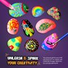 VIGOR PATH Kids Rock Painting Kit: 28-Piece Art and Craft Bundle - Includes 10 Paints (Glow in The Dark and Standard), Crafting Supplies, Ideal for Boys and Girls, Perfect for Kids Ages 4 and Above
