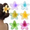 New Flower Hair Clips,Hawaiian Flower Claw，Wonderful Gift,Strong Hold Claw Hair Clips for Women Thick Hair & Thin Hair, Fabulous Color