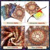 6 Pcs Velvet Storage Bag Dice Storage Bag Drawstring Tarot Card Holder Bag Jewelry Pouch Enthusiasts Hand Gift Bags, 7.1 x 5.9 Inches 6 Styles (Floral Style)