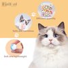 HaiPal Cat Toy Balls, 30Pcs Premium Soft Pom Pom Balls for Kittens, 1,2'' Funny Interactive Cat Pompom Toys for Bored Indoor Cats Playing Plush Balls for Craft DIY Decorations,Cute Kitten Kitty Toys.