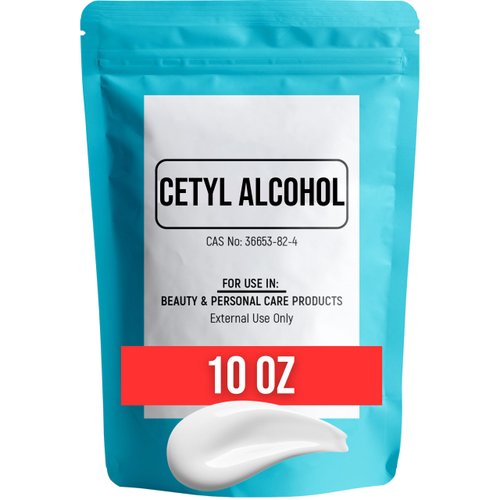 Magnum Solace Cetyl Alcohol for Body Butter, DIY Lotions, Creams, Conditioners - Thickener and Emollient - White Granules (10 oz)