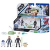 STAR WARS Mission Fleet, 2.5-Inch Scale Grogu Action Figure Set with 4 Figures & 7 Accessories, Toys for 4 Year Old Boys & Girls