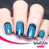 Whats Up Nails - Triangle Spiral Vinyl Tape Stencils for Nail Art Design (2 Sheets, 80 Strips Total)