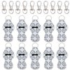 allydrew 10 Pack Chapstick Holder Keychain, Keyring for Lip Balm Lip Gloss Lipstick with 10 Pieces Metal Keyring Clasps, Volleyball
