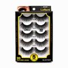 Laflare Premium Silk Lashes 3D Faux Mink Eyelashes Multipack, Light, Natural Looking, Professional Easy to Apply Eyelashes in a Knitted Style 5 Pairs Value Pack (29X5P)