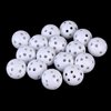 FUNZON Practice Golf Balls, 25 Pack Plastic Airflow Hollow Golf Balls for Driving Range, Swing Training, Lightweight, Training Golf Balls Indoor/Outdoor Use (White)