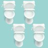 PRETTYLIFE 4PCS Miniature Toilet Seat for 1:12 Mini Dollhouse Bathroom Accessories Micro Landscape Scene Decoration