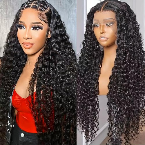 Kucmir 28 Inch Loose Deep Wave Lace Front Wigs Human Hair 13x6 Lace Front Wigs Human Hair Wigs for Women Wigs Human Hair Pre Plucked Pre Cut with Baby Hairline
