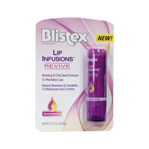 Blistex Lip Moisturizer Lip Infusions Revive, 0.13 oz (Pack of 2)