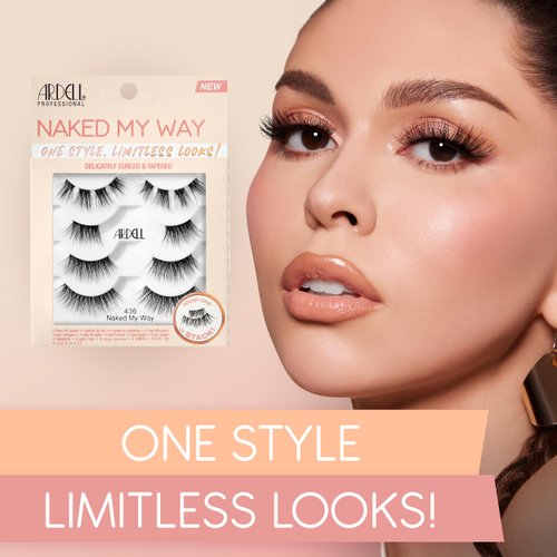Ardell Naked My Way - 436 False Eyelashes, 4 Pairs, 1-pack