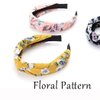 Gangel Boho Headbands Wide Floral Style Cloth Hair Bands Cute Knot Head Bands Fashion Headwear Accessory for Girls and Women(pack of 4)