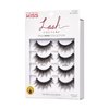 KISS Lash Couture Faux Mink False Eyelashes Multipack, Knot-Free Lash Band, Reusable, Contact Lens Friendly, Easy To Apply, Ultrafine, Tapered, Synthetic Fake Lashes, Style Sequin, 4 Pairs