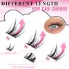 Wispy Lash Clusters DIY Natural Cluster Eyelash Extensions C Curl Individual Lashes 10-12mm Short Eyelash Clusters Manga Cluster Lashes 120pcs Lashes Clusters