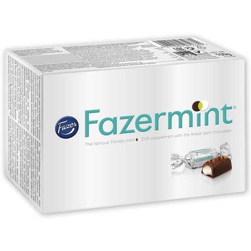 Fazermint Dark Chocolate Peppermint Creams Box 5.3 oz, Made in Finland