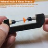 AUTOVIC HO Slot Cars Wheel Hub Gear Press Plus Rear Wheel Hub Gear Puller Tool for Most Common machined Delrin hubs