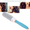 Round Hair Brush Moroccan Oil Hair Brush Aluminum Tube Roller Comb Round Hairdressing Comb Hair Styling Comb Hairstyle Tool 32#