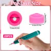 20 PCS Drill Nail Dust Collector Pink Dustproof Protector Caps Nail Art Tools Drill Dust Collector Nail Filer Plastic Cap Nail Art Tools Silicone Dust Stopper for Nail Drill