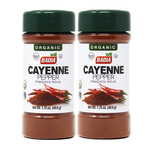 2 Pack-Organic Ground Cayenne Pepper Powder / Pimienta Roja Organica Molida 2x1.75 oz