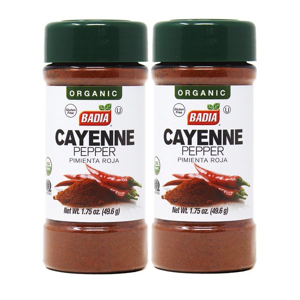 2 Pack-Organic Ground Cayenne Pepper Powder / Pimienta Roja Organica Molida 2x1.75 oz