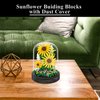 OLTLYUNH Sunflower Flower Bouquet Set,Mini Bricks Botanical Collection Flowers Building Blocks,Assembly Bonsai Tree Friends Sets, Valentine's Anniversaries Birthday Gift for Women Friends Adults