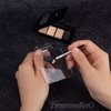 Framendino, 2 Pieces Makeup Palette Acrylic Hand-held Palette Makeup Mixing Tray Palette for Foundation, Eyeshadow, Powders, Cosmetics and Nail Art Manicure Palette