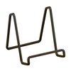 TRIPAR 6-Inch Metal Mahogany Painted Square Kitchen Book Holder/Stand, Wire Mini Easel, Small Photo Stands for Table, Display for Picture Frames, Plaques & Plates