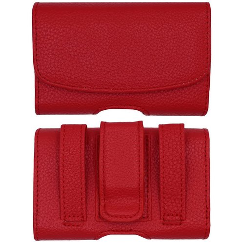 Classic Carry Pouch case with Belt Clip for Freestyle Libre/Freestyle Libre 2 (Continuous Glucose Monitor) (RED/HORIZONTAL1)