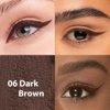 evpct 1Pcs Dark Brown Color Gel Glitter Eyeliner Pencils Set for Women Waterline Waterproof Smudge Proof lapiz de ojos delineador de ojos contra el agua Eye Liner Makeup,06# Dark Brown