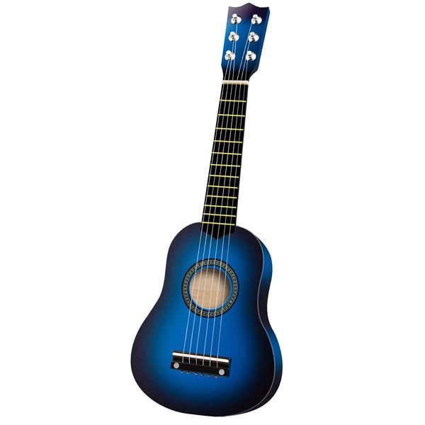 21 Inches Guitar for Kids Wooden Acoustic Guitar 6 Strings Ukulele for Toddler Musical Instruments Learning Toys for 3 4 5 Year Old Boys Girls Gifts Ages 3-7 (Blue)