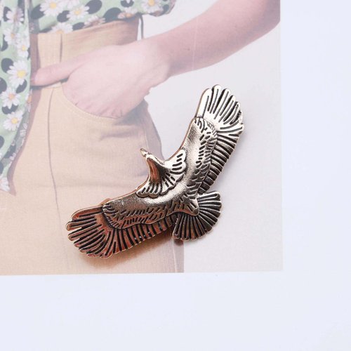 Andelaisi Vintage Eagle Hair Clip Barrettes Gold Eagle Hair Barrettes Metal Barrette Head Clips French Hair Pin Decorative Headwear Hair Accessories for Women and Girls Headdress