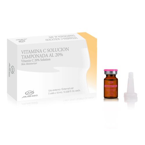 AM ARMESSO | Vitamin C 20% | 5 x 10ml Vials | Intense Skin Hydrator | Cosmetic Serum