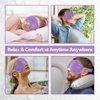 NEWGO Cooling Gel Eye Mask Reusable Cold Eye Mask for Puffy Eyes, Eye Ice Pack Eye Mask with Soft Plush Backing for Dark Circles, Migraine, Stress Relief - Purple