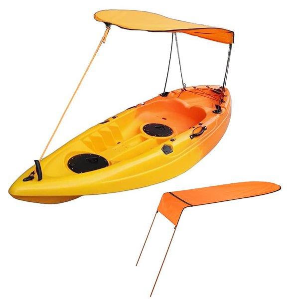 MOOCY Sun Shade Canopy for Kayak Canoe (Orange)