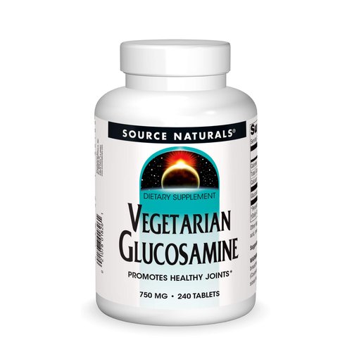 Source Naturals Vegetarian Glucosamine, Promotes Healthy Joints 750 mg Tablet - 240 Count