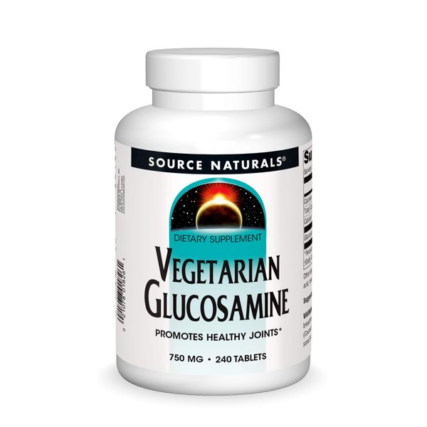 Source Naturals Vegetarian Glucosamine, Promotes Healthy Joints 750 mg Tablet - 240 Count