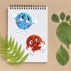24 Pieces Make Your Own Planet Stickers Make A Face Stickers for Kids Toddlers with Planets Solar System DIY Craft Stickers Kids Party Favor Supplies Crafts