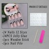 Black French Tip Press on Nails Long Coffin Fake Nails With Butterfly Charms Square Black False Nails 3D Silver Butterflies Rhinestones Glitter Nail Tip Design Acrylic Glue on Nails for Women Girls