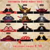 Funtery 48 Pcs Halloween Pirate Hat Pirate Party Accessories Kids Paper Pirate Costume Cap for Caribbean Cosplay(Cute)