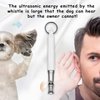 Tiankohelan White Dog Whistle to Stop Barking Neighbors Dog,Adjustable Ultrasonic Silent Dog Whistle
