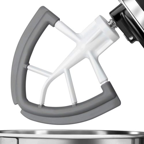 Flex Edge Beater,Mixer Accessory,Attachments For Mixer,Fits Tilt-Head Stand Mixer Bowls For 4.5-5 Quart Bowls,Beater With Silicone Edges,White