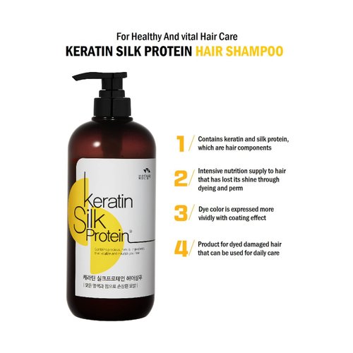KERATIN SILK PROTEIN HAIR SHAMPOO 700 ml / 23.6 fl oz