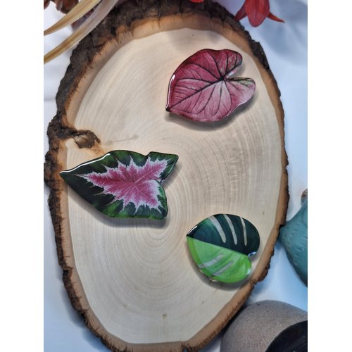 3pcs Cute Leaf mobile Phone Grip