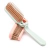 2Pcs Folding Hair Brush Hair Comb Portable Mini Massage Hair Brush Anti-Static Anti-knot for Women & Girls Size for Handbag (dark)