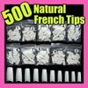 CJESLNA 500pcs French Acrylic False Artificial Nail Art Tips