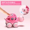 Toys for Baby Girl Gifts, Baby Girl Toy Cars, Car Toys, Pink Play Cars for Girls, Push and Go Rattle Car for Infant Girl Birthday Gift for Baby Girls Valentines Day Gifts
