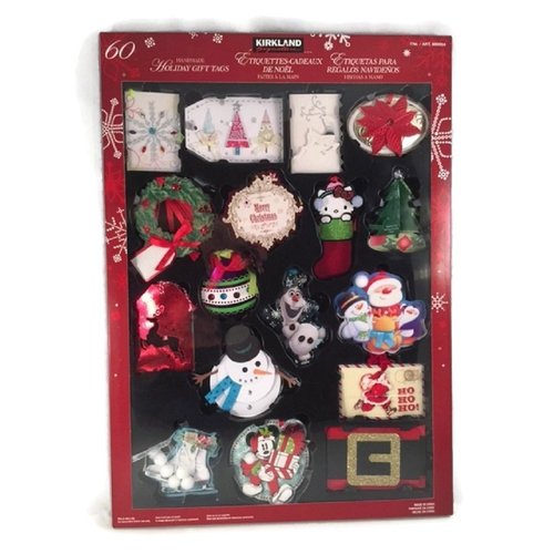 Holiday Gift Tags Christmas Handmade Hand Made Labels Set Festive Assortment