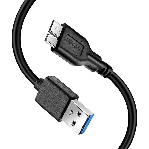 Techigher Micro USB 3.0 Cable 1 ft, USB 3.0 Type A Male to Micro B, for External Hard Drives (1)