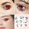 Generic 60pcs Eye shadow Tattoo Sticker Face Eye Stickers Party Eyeshadow Sticker Makeup Transfer Stickers for Women Face Eye Decoration