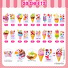 Resholder 30 Set Religious Sunday School Crafts Ice Cream Stickers Bulk Vbs Christian Crafts Make Your Own Jesus Stickers Bible Hanging Ornament for Home Classroom Church Summer Diy Craft Kit Activity